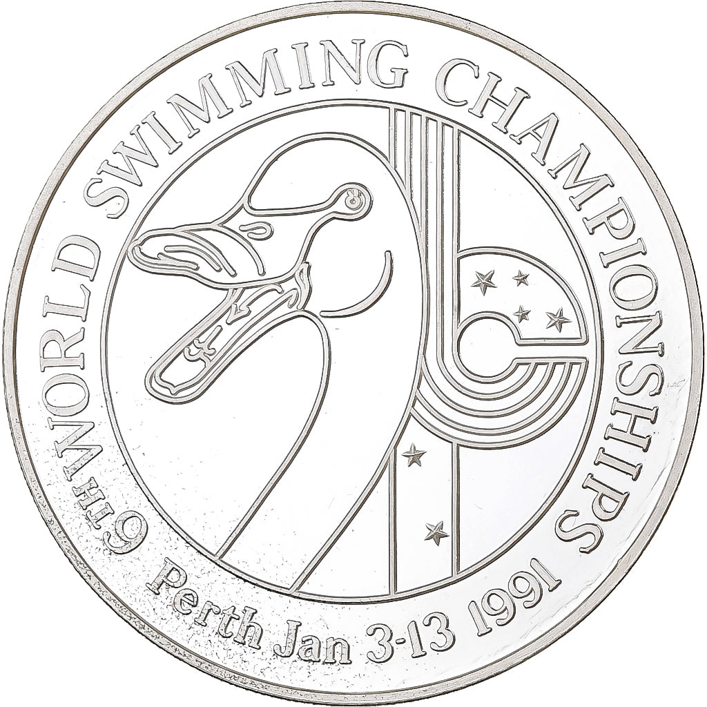 Australia, Medal, 1 Oz, World swimming championships, 1991, Perth, Silver