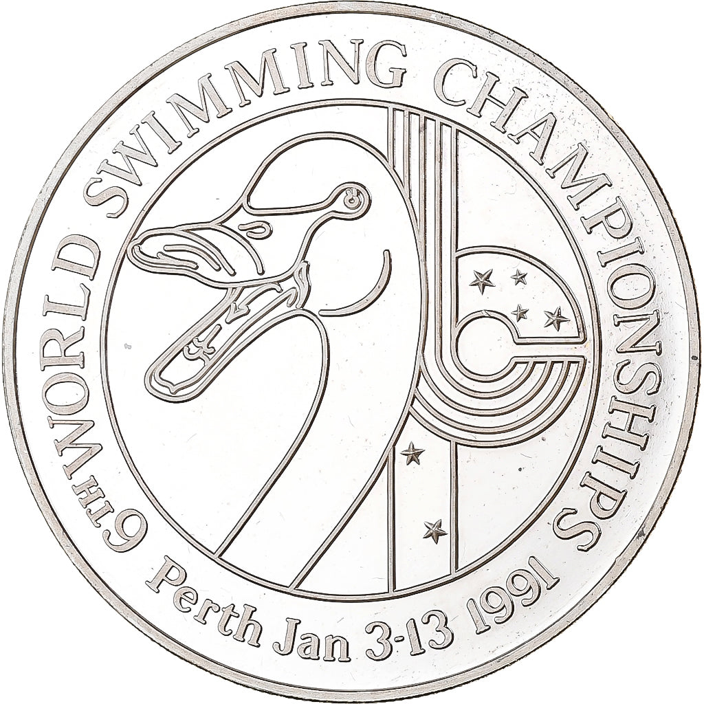 Australia, Medal, 1 Oz, World swimming championships, 1991, Perth, Silver