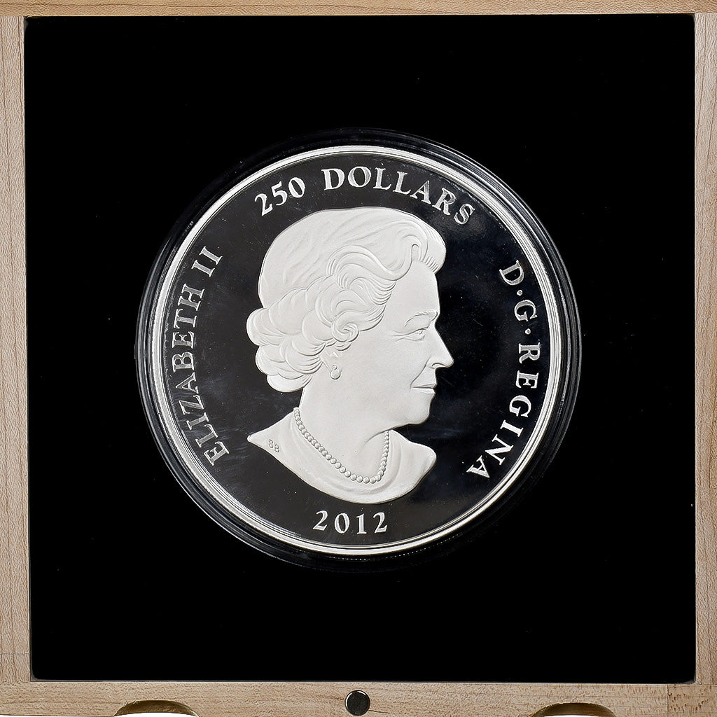 Canadá, Elizabeth II, 250 Dollars, Maple Leaf, 2012, Ottawa, Proof, Prata