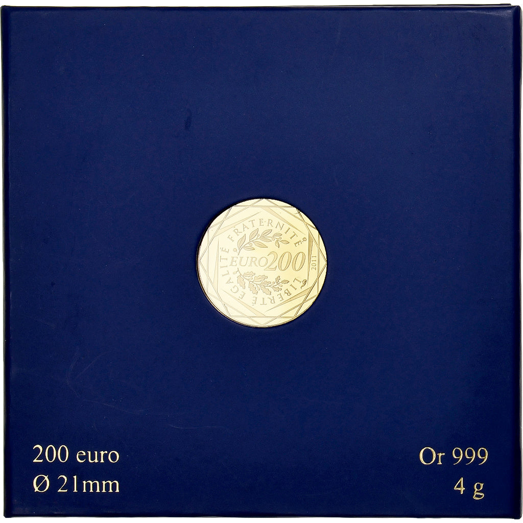Frankrijk, 200 Euro, Régions françaises, Proof, 2011, Monnaie de Paris, Goud