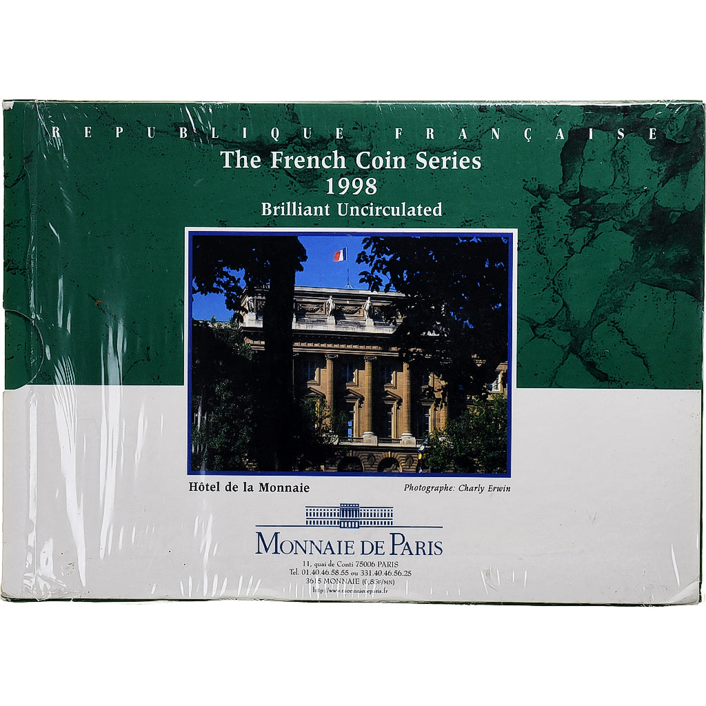 France, Coffret 1 c. à 20 frs., 1998, Monnaie de Paris, BU, MS(65-70)