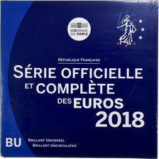 France, 1 Cent to 2 Euro, BU, 2018, Monnaie de Paris, MS(65-70)
