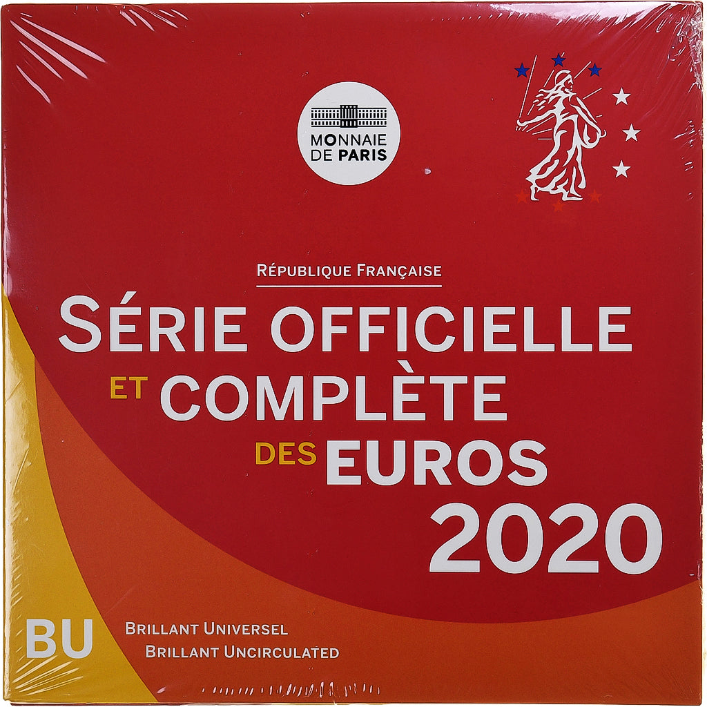 France, 1 Cent to 2 Euro, BU, 2020, Monnaie de Paris, FDC