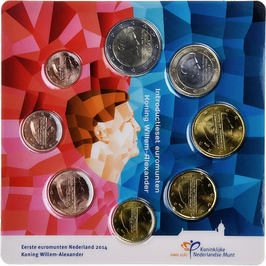 Nederland, 1 Cent to 2 Euro, BU, 2014, Utrecht, n.v.t., FDC