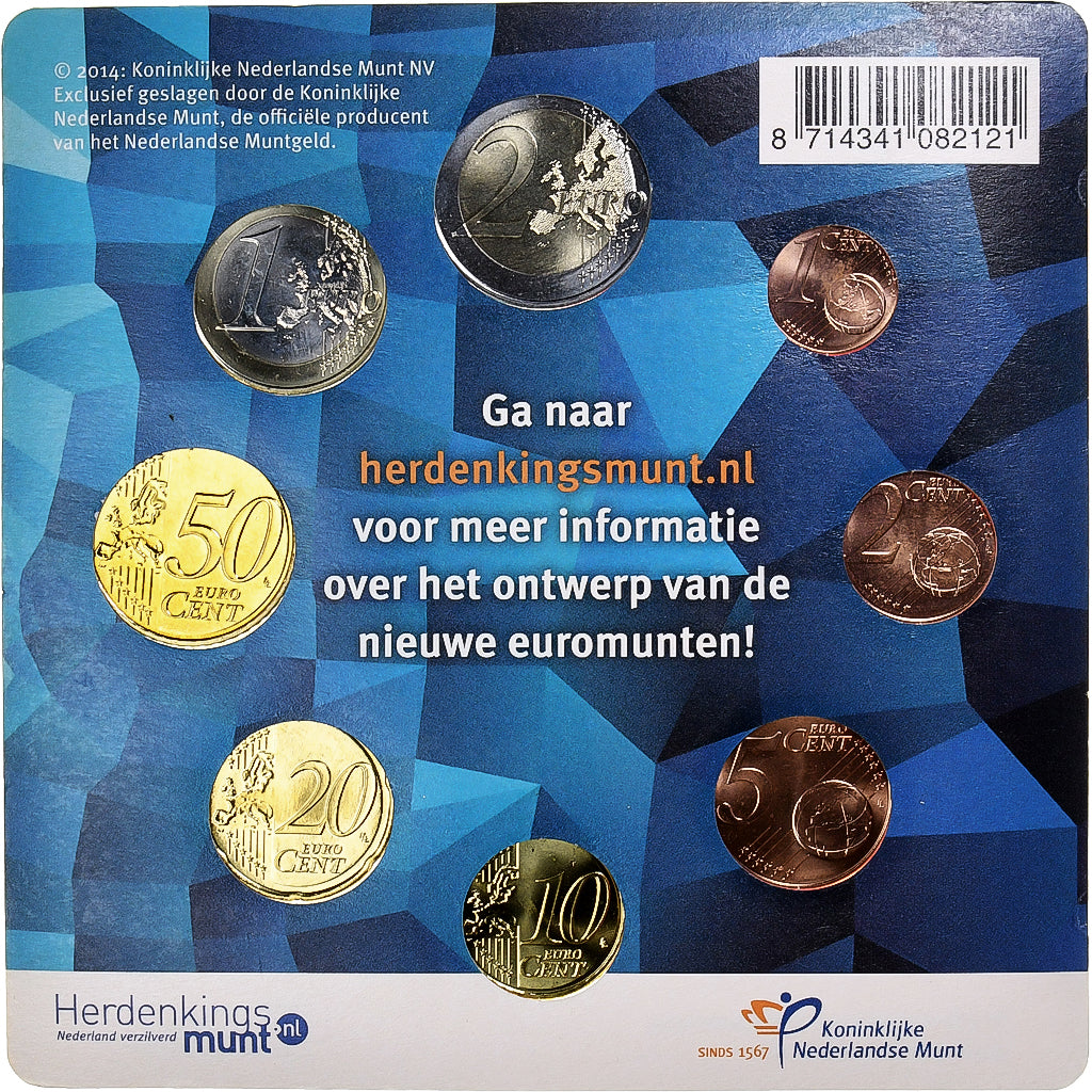 Nederland, 1 Cent to 2 Euro, BU, 2014, Utrecht, n.v.t., FDC