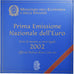 Italy, 1 Cent to 2 Euro, BU, 2002, Rome, MS(65-70)