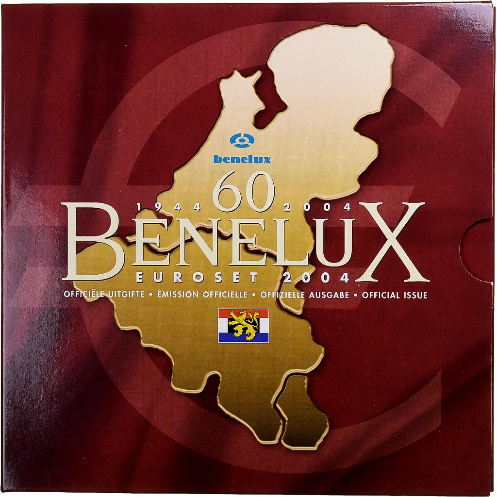 Benelux, 3x 1 ct. - 2€ + Token, BU, 2004, N/D, MS(65-70)