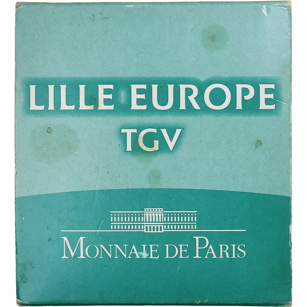 Francja, 10 Euro, Lille Europe TGV, Proof, 2010, Monnaie de Paris, Srebro