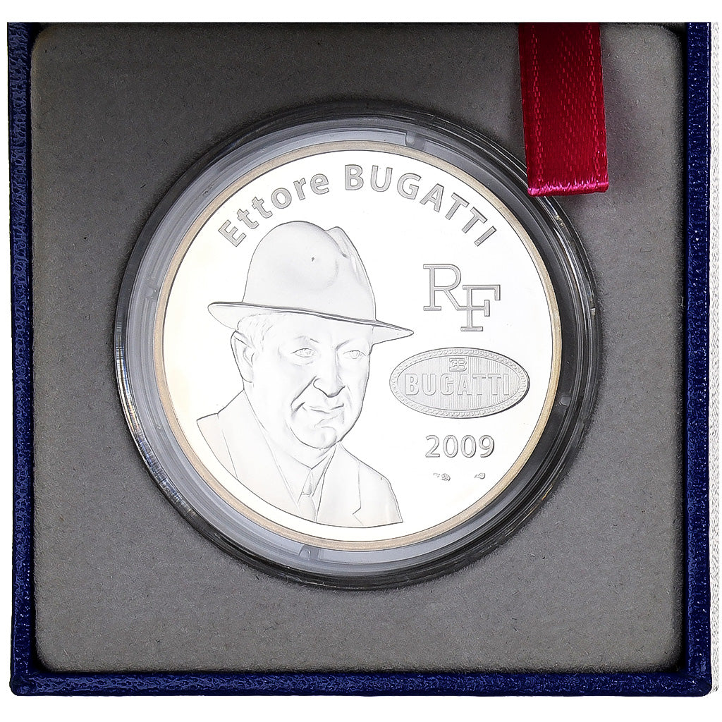 France, 10 Euro, Ettore Bugatti, Proof, 2009, Monnaie de Paris, Silver