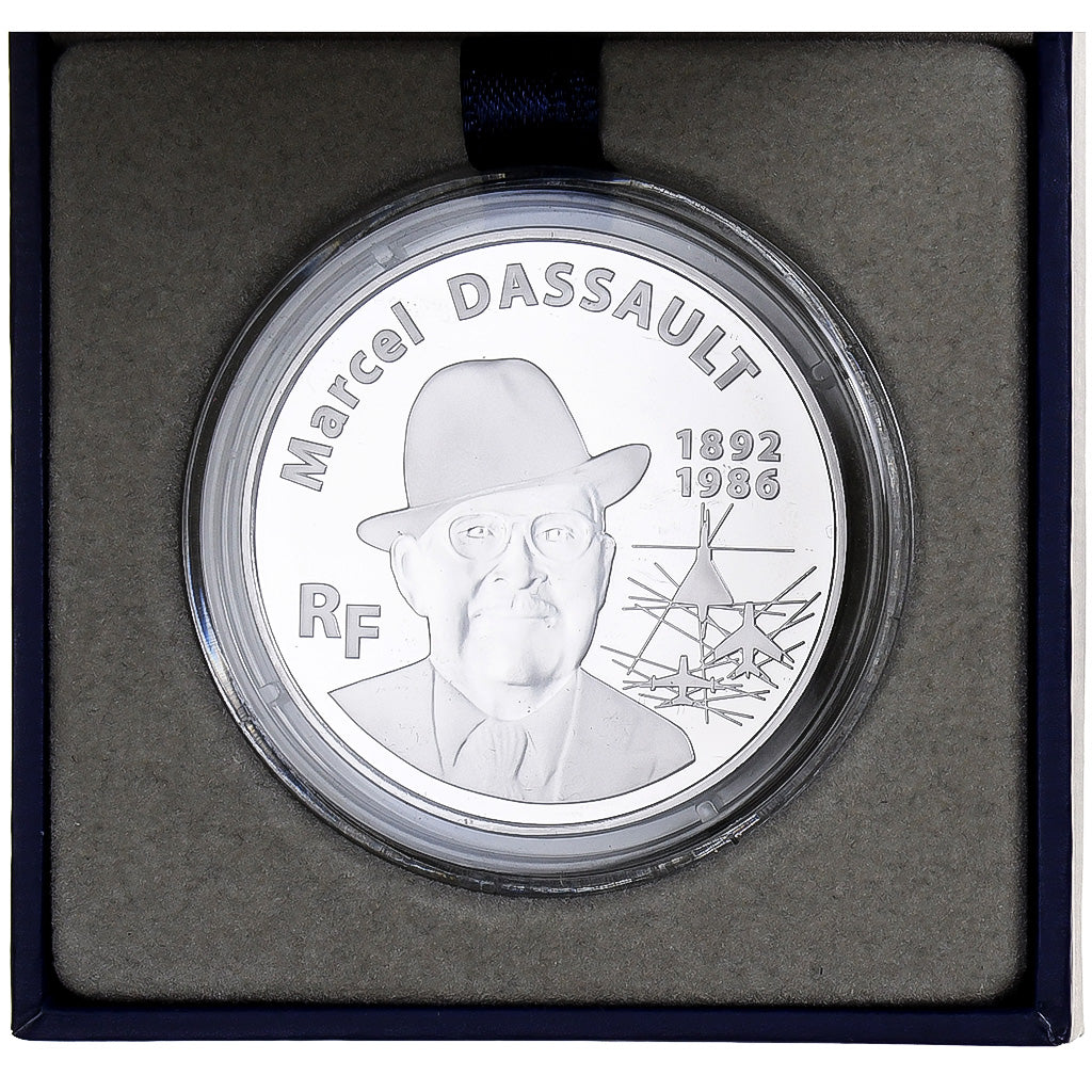 France, 10 Euro, Marcel Dassault, Proof, 2010, Monnaie de Paris, Silver