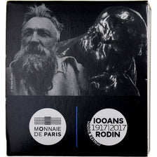 France, 2 Euro, Auguste Rodin, Proof, 2017, Monnaie de Paris, Bi-Metallic