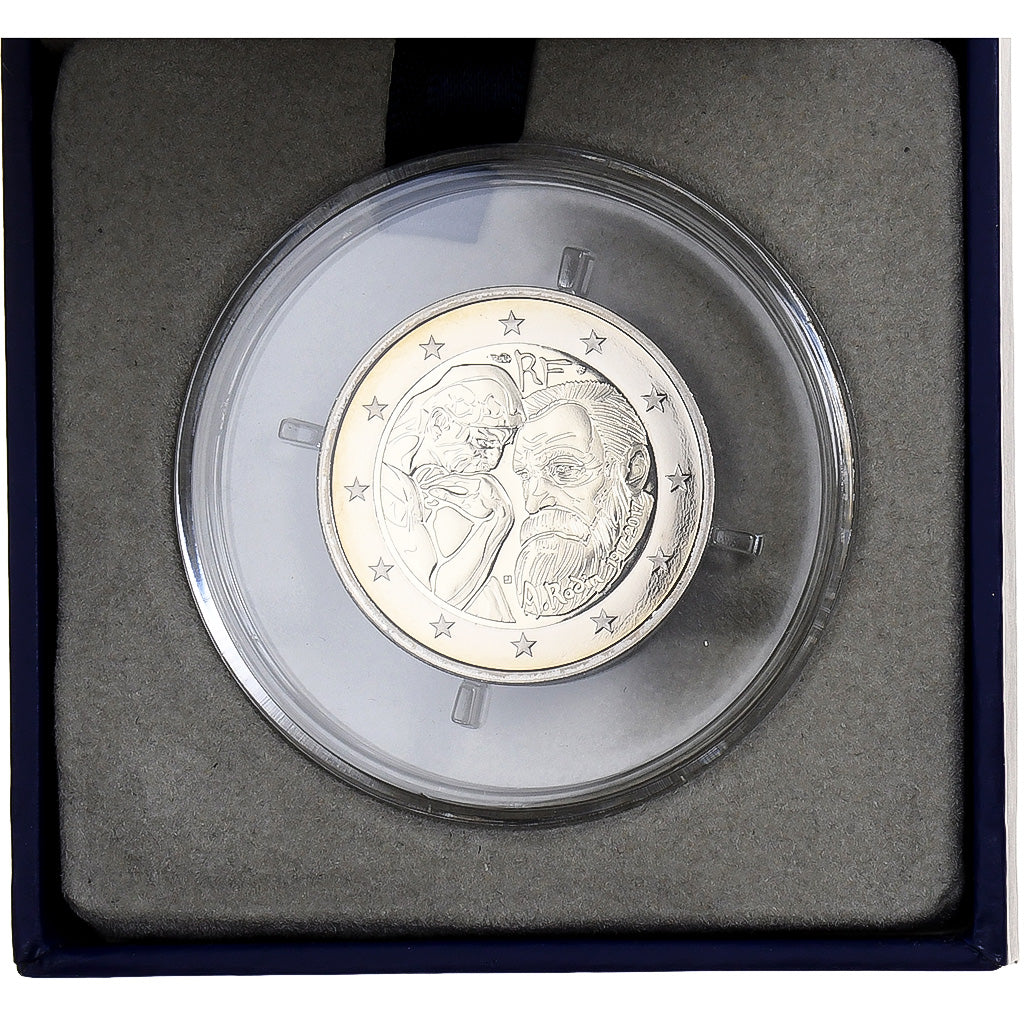 France, 2 Euro, Auguste Rodin, Proof, 2017, Monnaie de Paris, Bi-Metallic