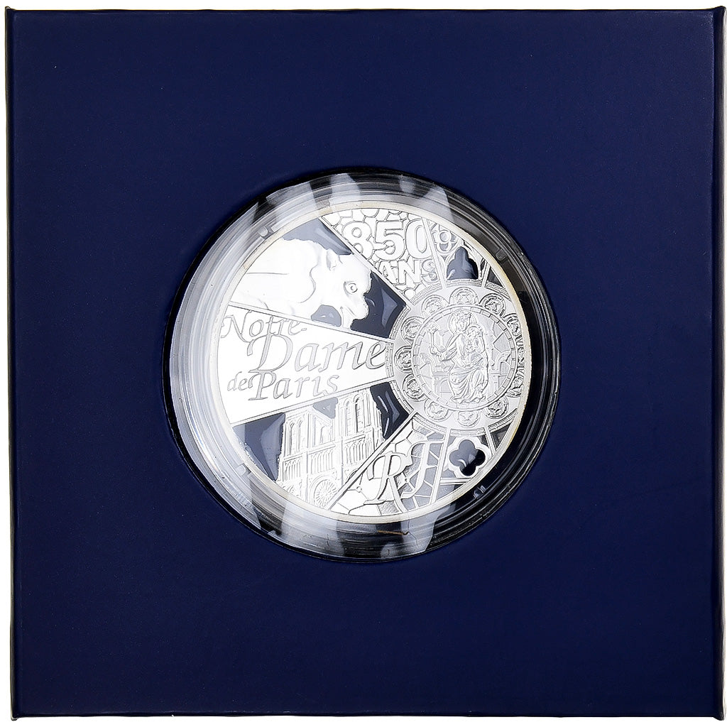 France, 10 Euro, Notre-Dame de Paris, Proof, Colorized, 2013, MDP, Silver