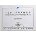 Francia, 100 Francs, La Fayette, 1987, Monnaie de Paris, BU, Argento, FDC