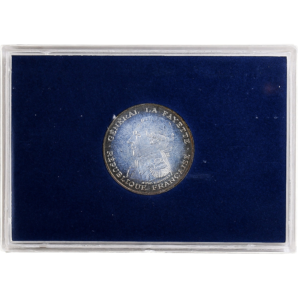 Francia, 100 Francs, La Fayette, 1987, Monnaie de Paris, BU, Argento, FDC