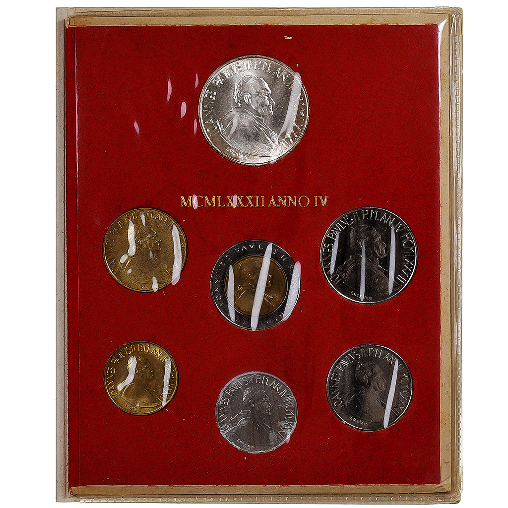Vaticano, John Paul II, 10 Lire to 1000 Lire, 1982 - Anno IV, Rome, BU, N/D