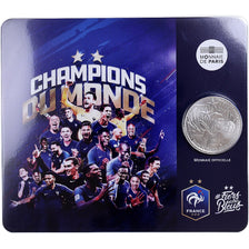 Francia, 10 Euro, Champions du Monde, 2018, Monnaie de Paris, Plata, FDC