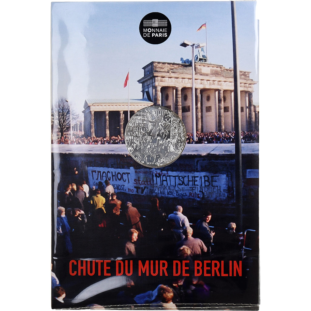 France, 10 Euro, Chute du Mur de Berlin, 2019, Monnaie de Paris, Silver