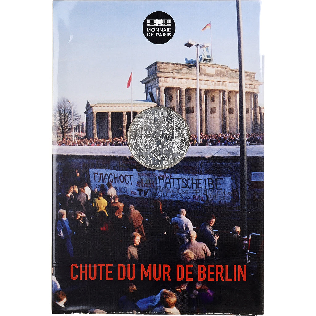 France, 10 Euro, Chute du Mur de Berlin, 2019, Monnaie de Paris, Argent, FDC