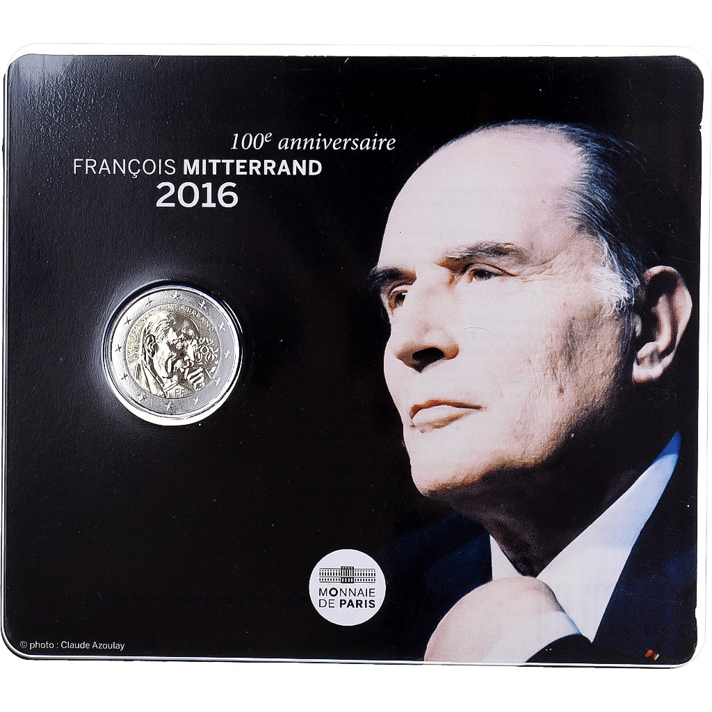 France, 2 Euro, François Mitterrand, BU, 2016, Monnaie de Paris, Bimétallique