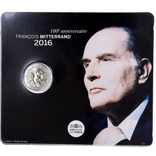 France, 2 Euro, François Mitterrand, BU, 2016, Monnaie de Paris, Bimétallique