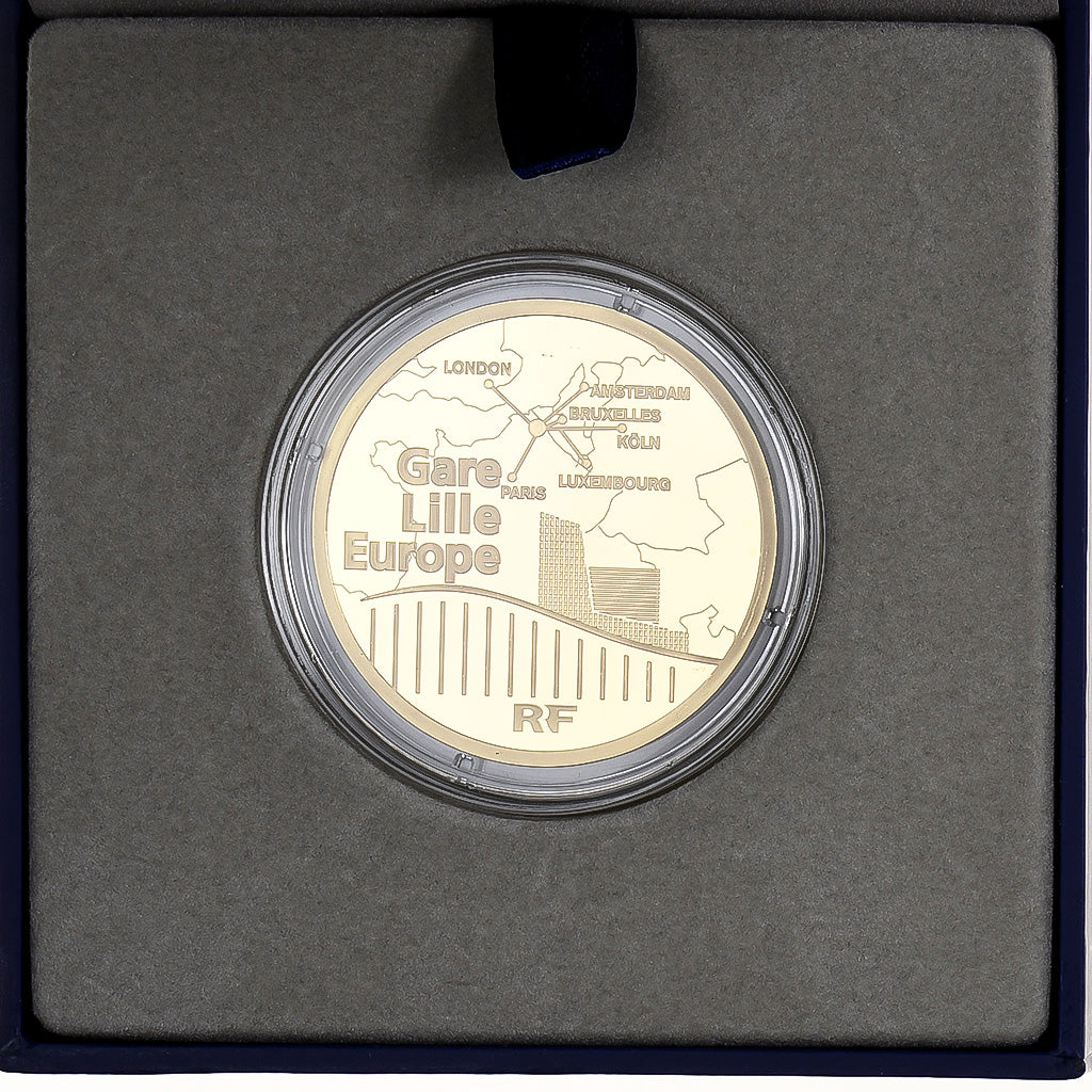 Frankreich, 200 Euro, Lille Europe TGV, PP, 2010, Monnaie de Paris, Gold, STGL