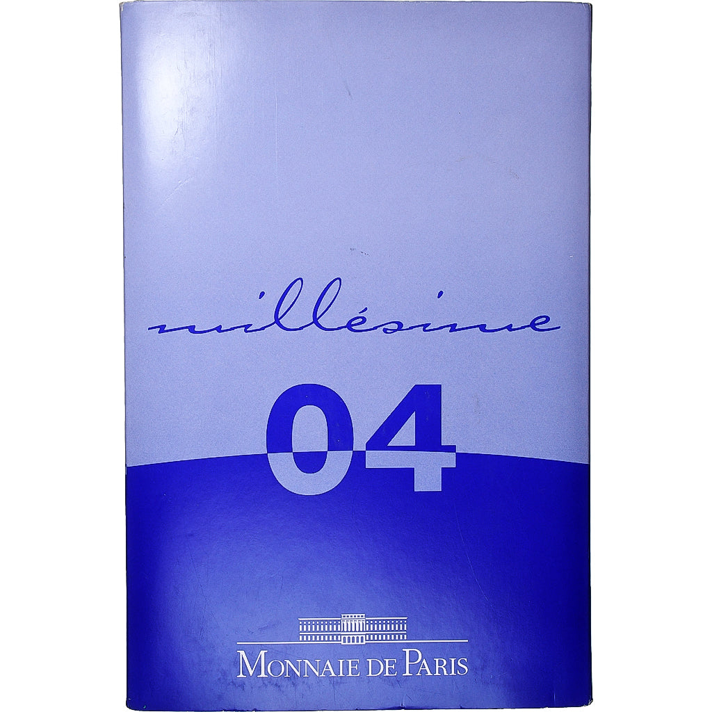 Francja, Coffret 1c. à 5€, Proof, 2004, Monnaie de Paris, ND, MS(65-70)