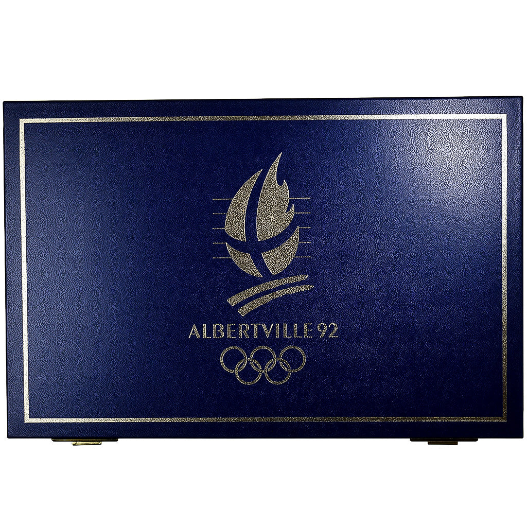 Frankreich, 9 x 100 frs argent + 500 frs or, JO Albertville 92, 1992, MDP, PP