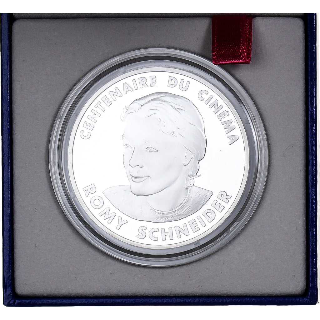 France, 100 Francs, Romy Schneider, 1995, Monnaie de Paris, BE, Argent, FDC