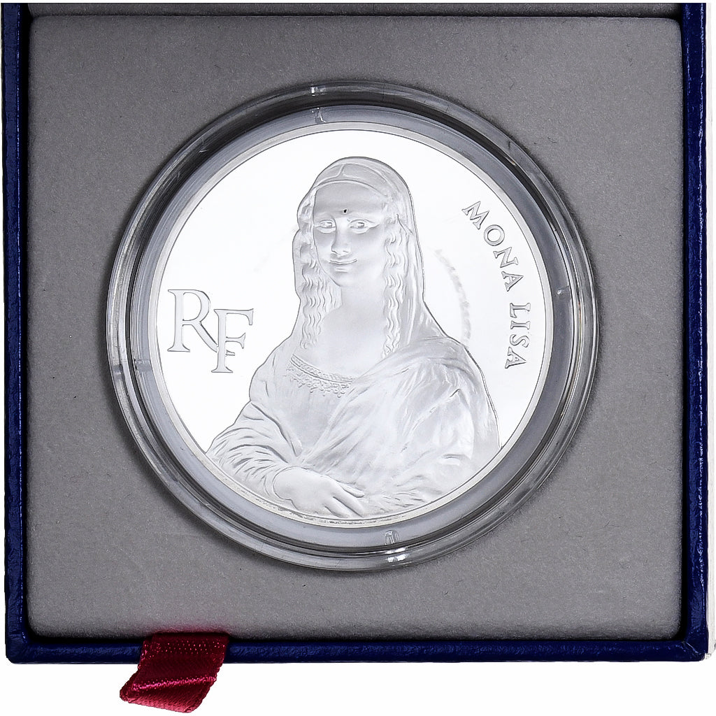 France, 100 Francs, Mona Lisa, 1993, Monnaie de Paris, Proof, Silver, MS(65-70)
