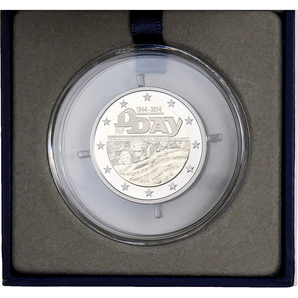 France, 2 Euro, 70è Anniversaire du Débarquement, D-Day, BE, 2014, MDP