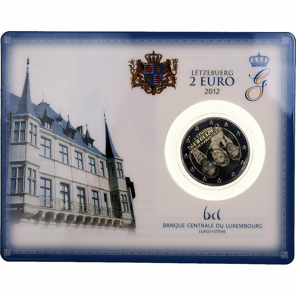 Luxembourg, 2 Euro, mariage princier, BU, 2012, Utrecht, Bimétallique, FDC