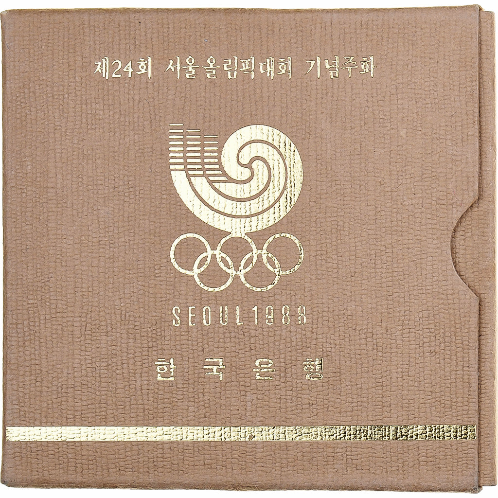 South Korea, 5000 Won, Olympic Games, 1987, Seoul, UNC, Silver, MS(65-70)