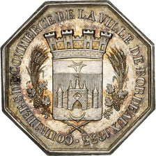 France, Token, Courtiers de commerce de Bordeaux, 1833, Silver, Caqué