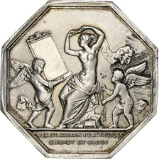 France, Token, Manufactures de Saint Gobain, 1830, Silver, AU(50-53)