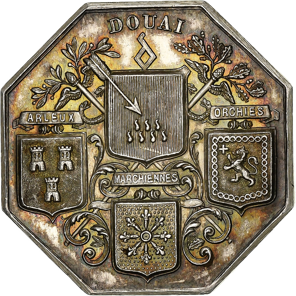 France, Token, Chambre de commerce de Douai, Silver, Hamel, MS(63)