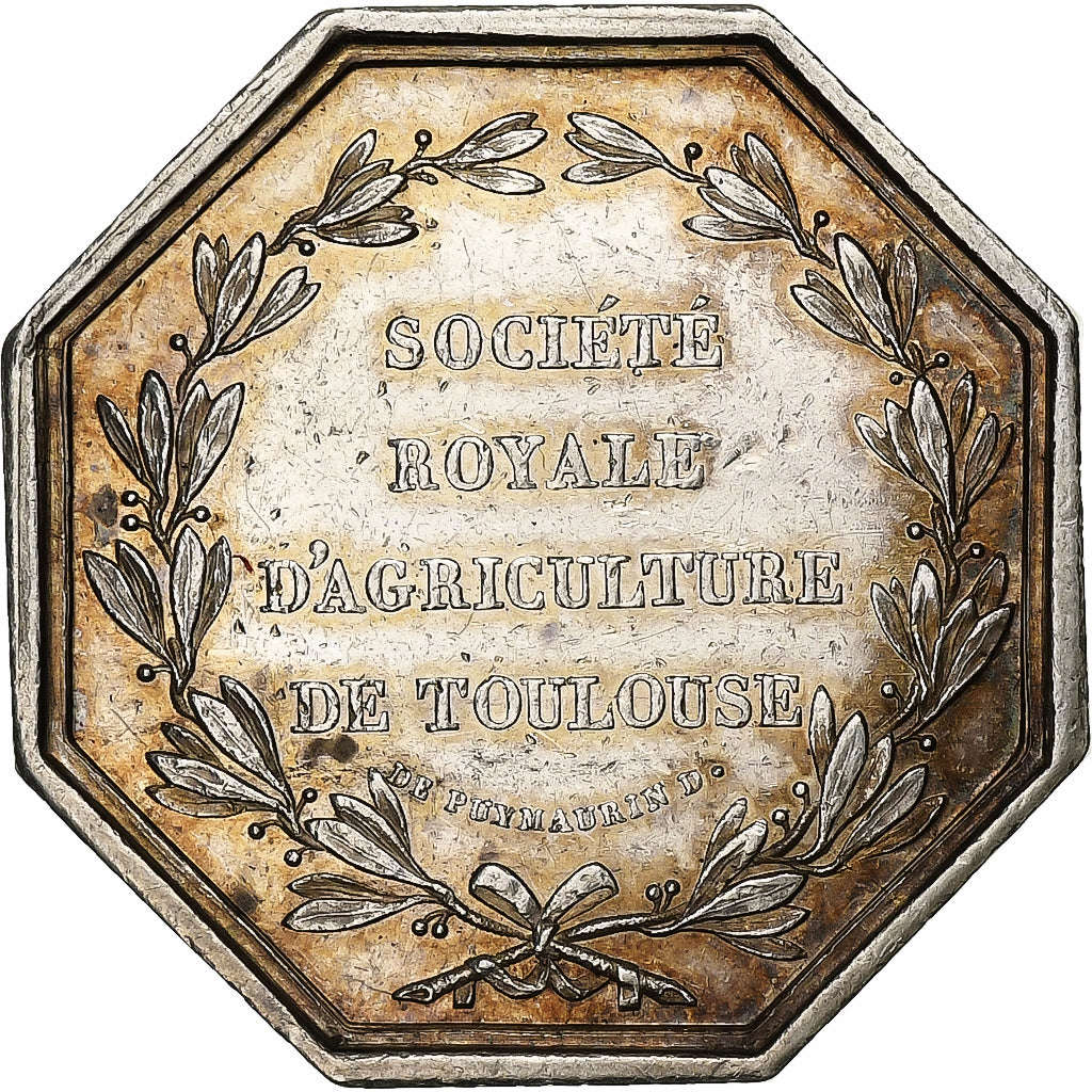 France, Jeton, Société royale d'agriculture de Toulouse, 1820, Argent