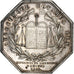 France, Token, Notaires de l'Arrondissement d'Amiens, 1831, Silver, AU(55-58)