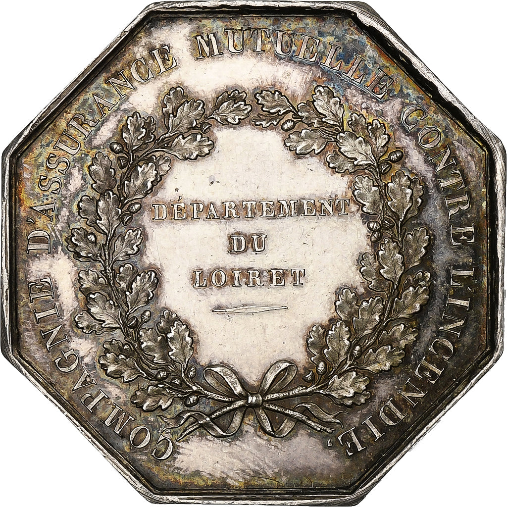 France, Token, Assurance contre l'incendie, Département du Loiret, 1820