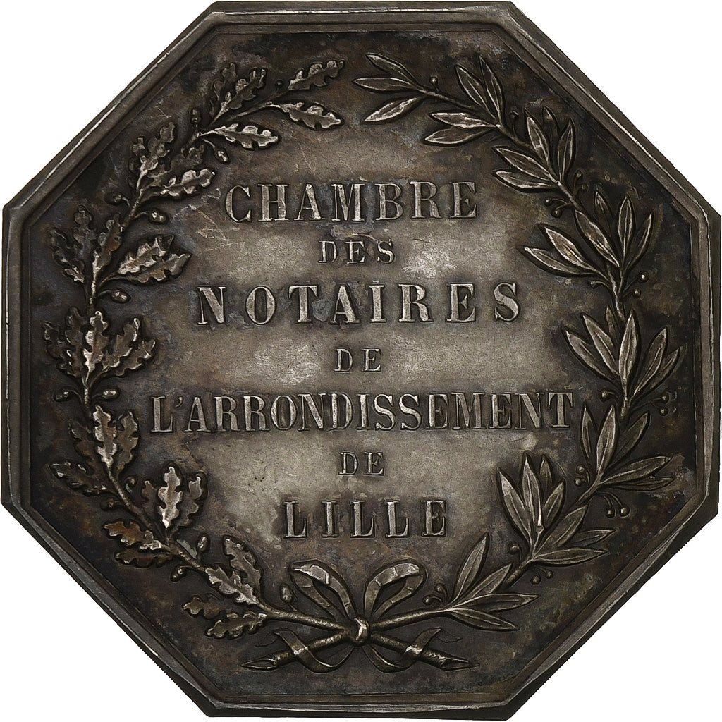 France, Token, Chambre des Notaires de l'arrondissement de LIlle, Silver