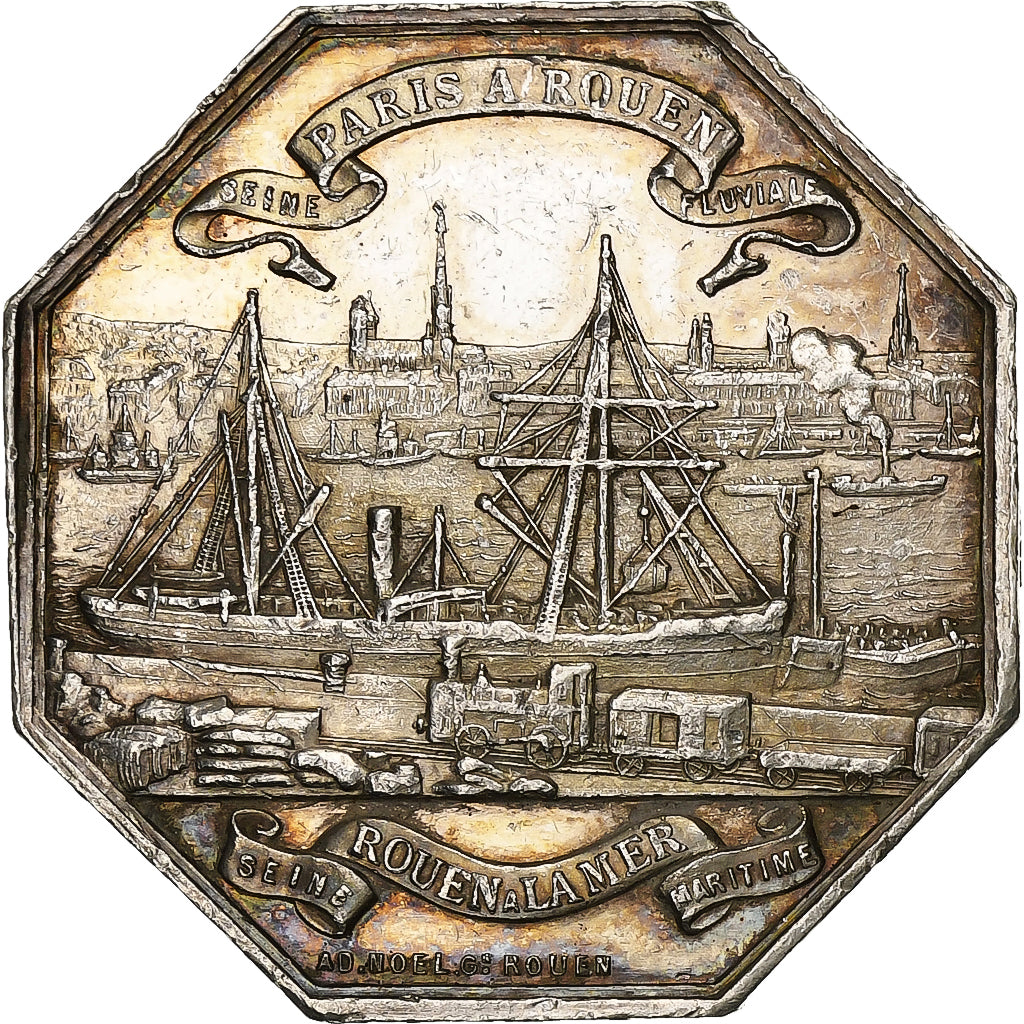 France, Token, Intérêts de la vallée de la Seine, Silver, Noël, MS(60-62)