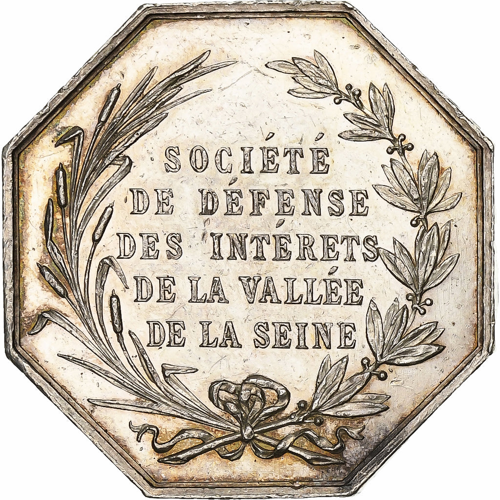 France, Token, Intérêts de la vallée de la Seine, Silver, Noël, MS(60-62)
