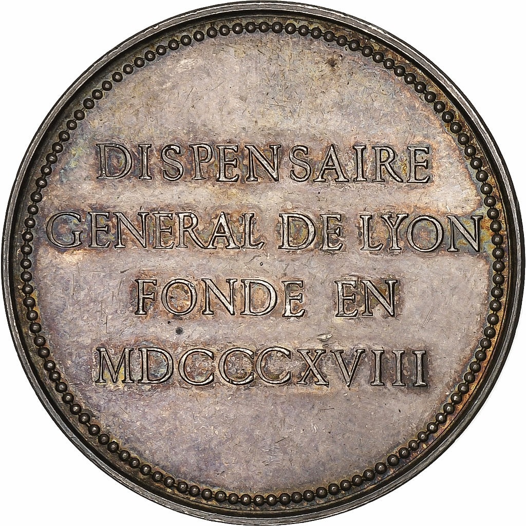 France, Jeton, Dispensaire général de Lyon, 1818, Argent, Penin, SUP+
