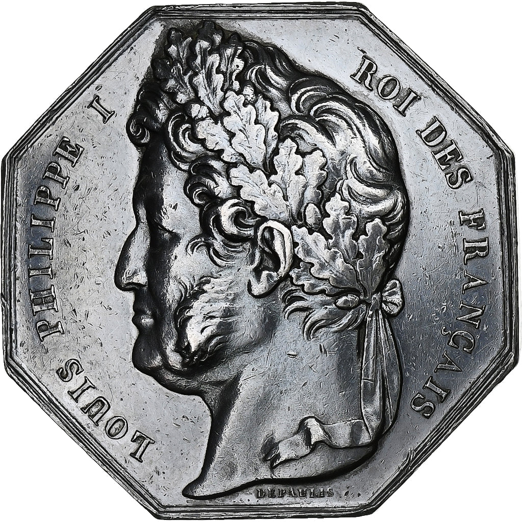 France, Jeton, Louis Philippe I, Banque de Lille, 1836, Argent, Depaulis, TTB+