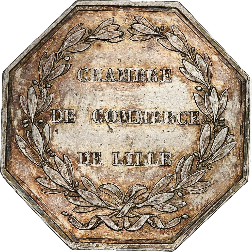 France, Jeton, Louis Philippe I, Chambre de Commerce de Lille, Argent, Dubois