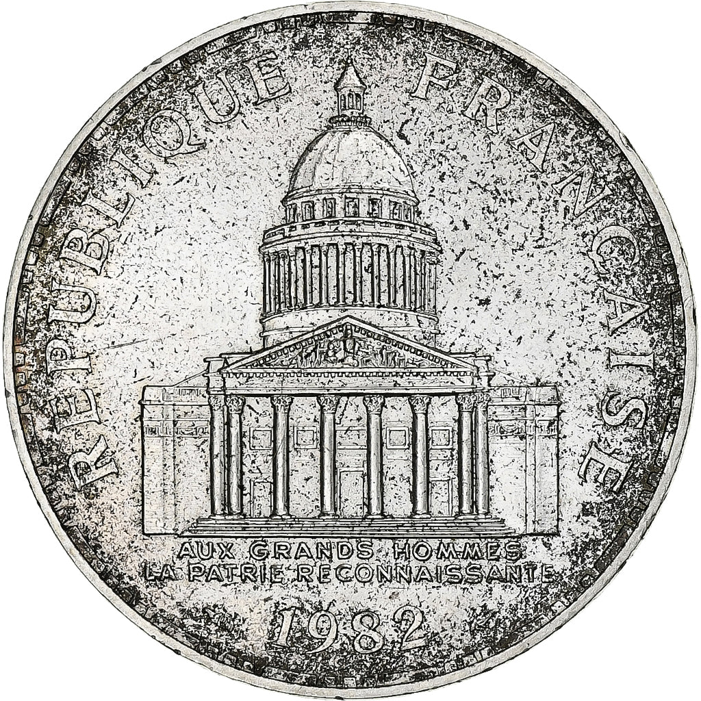 France, 100 Francs, Panthéon, 1982, Monnaie de Paris, Silver, AU(50-53)