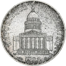 France, 100 Francs, Panthéon, 1982, Monnaie de Paris, Silver, AU(50-53)