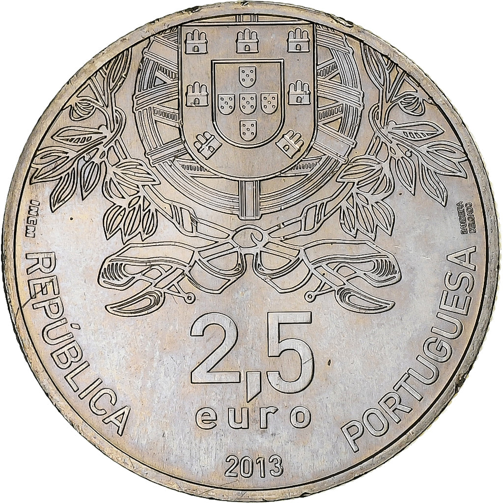 Portugal, 2,5 Euro, Cruz Vermelha, 2013, Lisbon, Copper-nickel, MS(63), KM:856