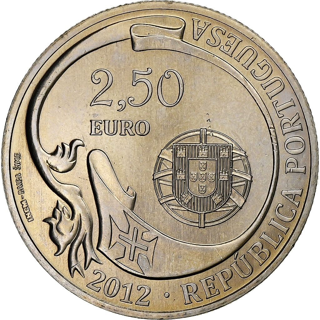 Portugal, 2,5 Euro, Sagres, 2012, Lisbon, Copper-nickel, MS(63)