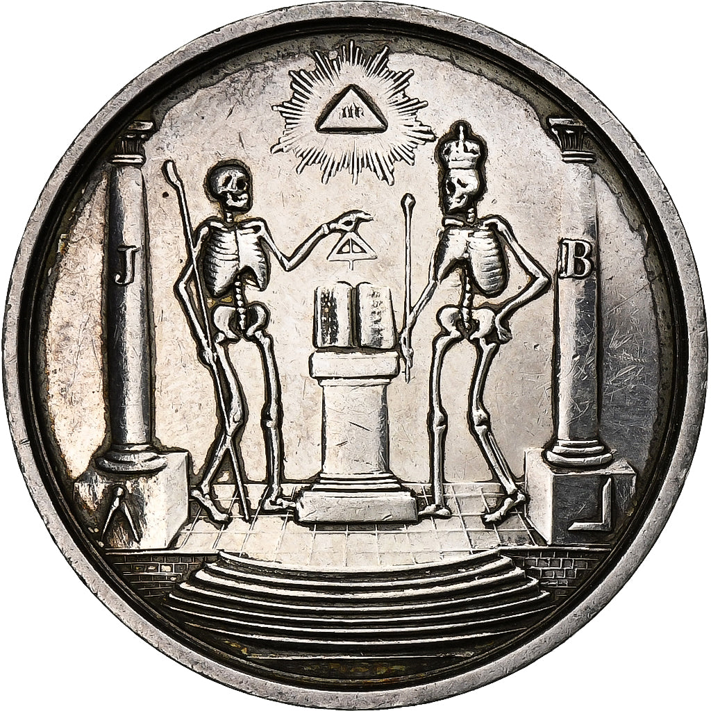 Frankreich, betaalpenning, Loge de la parfaite unité de Rouen, Silber, VZ